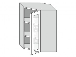 19.60.3у Шкаф настенный (h=913) угловой на 600мм со стекл. дверцей в Оханске - ohansk.magazin-mebel74.ru | фото