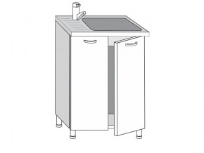 2.60.2м Шкаф-стол на 600мм под врезную мойку с 2-мя дверцами в Оханске - ohansk.magazin-mebel74.ru | фото
