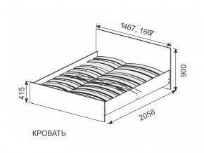 Кровать 1600х2000 ортопедическое основание в Оханске - ohansk.magazin-mebel74.ru | фото