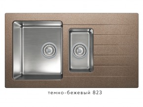 Мойка комбинированная Tolero twist TTS-890 Темно-бежевый 823 в Оханске - ohansk.magazin-mebel74.ru | фото