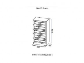 ВМ-10 Комод в Оханске - ohansk.magazin-mebel74.ru | фото